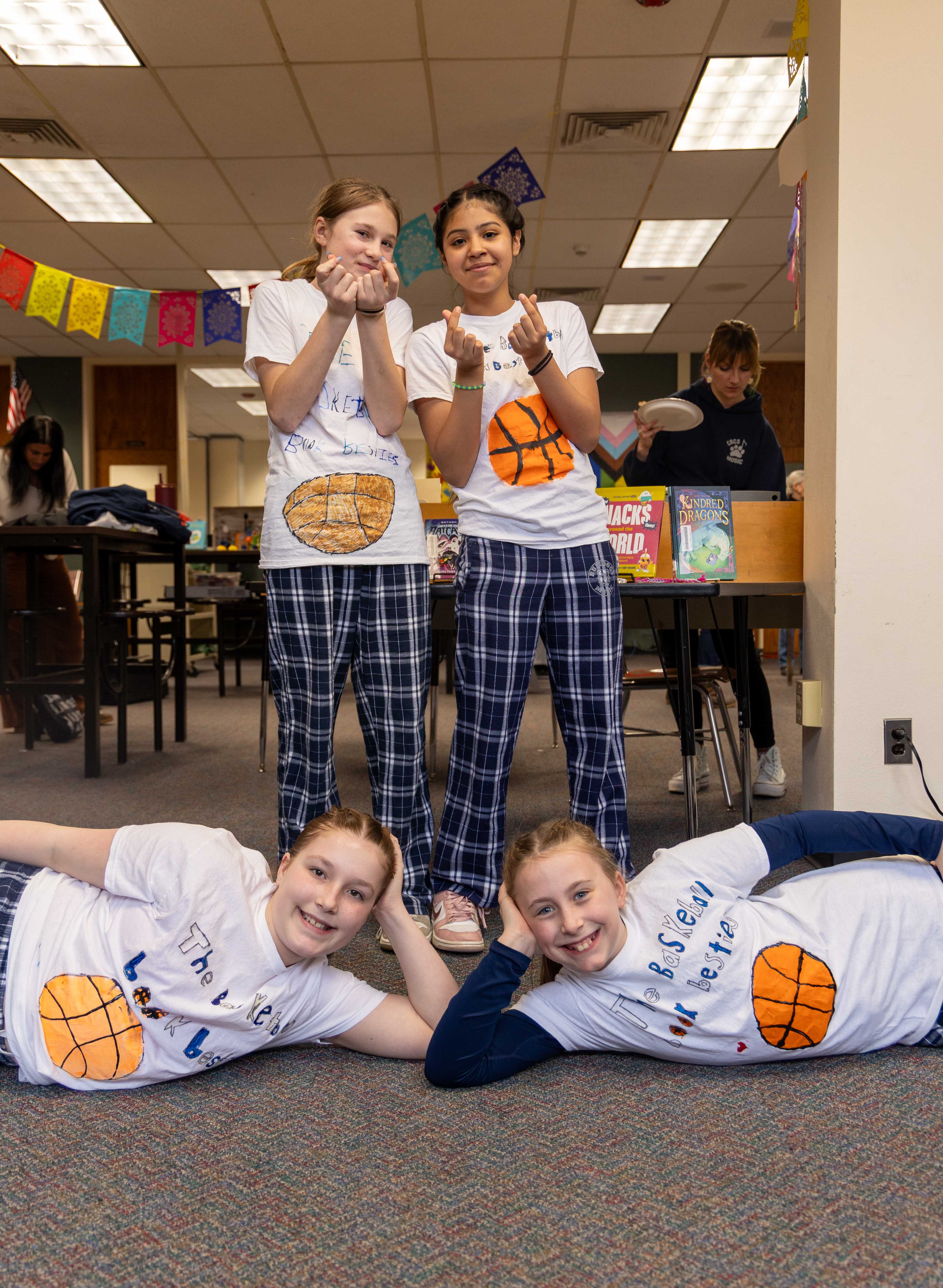 Basketball Book Besties undefined Aubree Stanton, Lilly Wells, Ximena Tovar, Audrey Sill